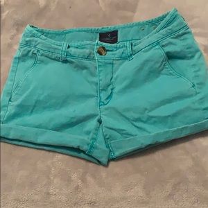 American Eagle Turquoise Shorts